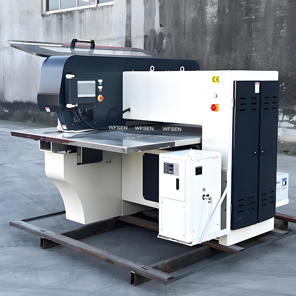 Auto veneer stitching machine with glue