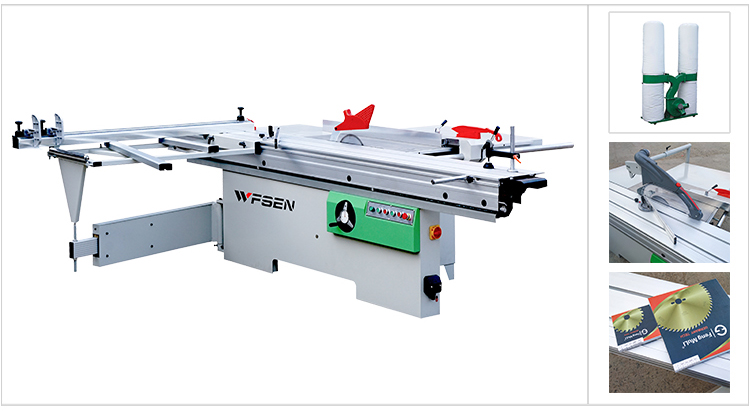 Qingdao Precision Cheap Price Auto Wood cutting Sliding Table Panel Saw Machine For Woodworking