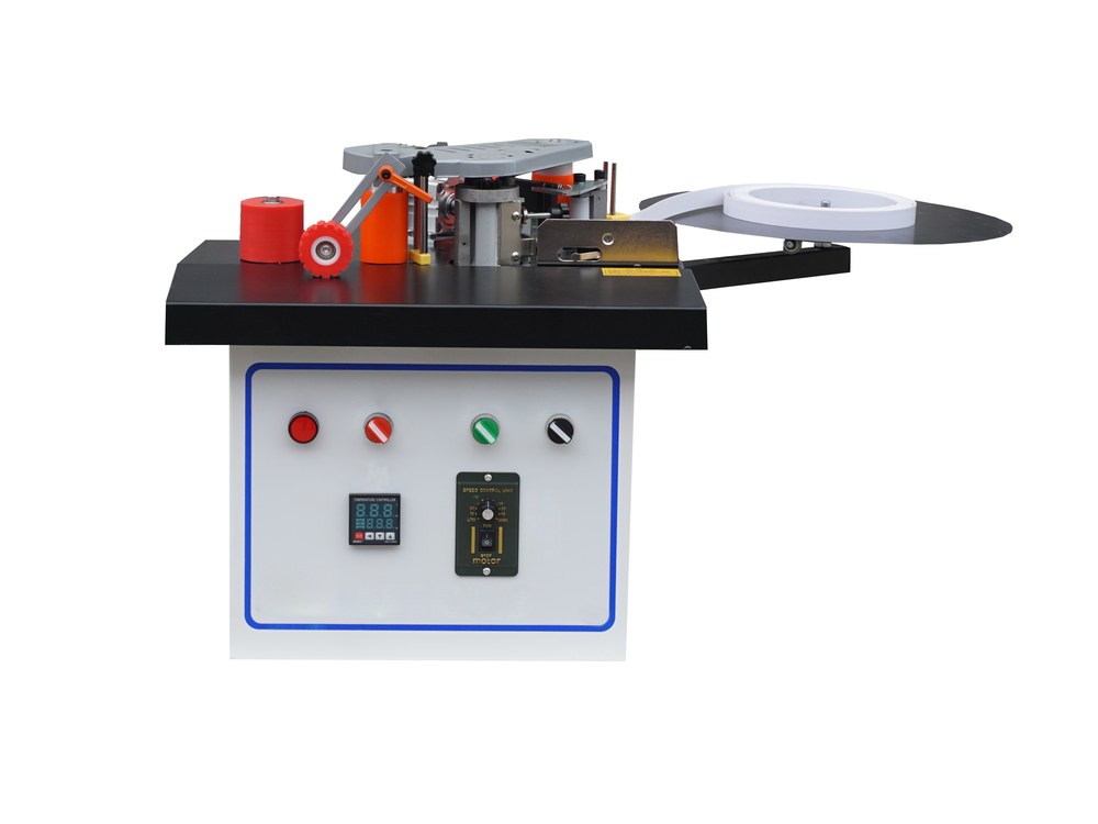 WFSEN MF170B portable edge banding machine with glue pot, pressure roller and edge tape spool