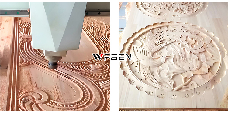 WFSEN 1325 Atc Cnc Router Machine Wood Vacuum Table Cnc Engraving Machinery with Cutting Milling Carving Drilling