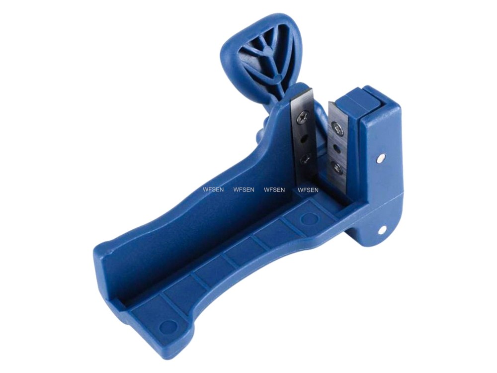 Hand edge trimmer used to finish edge banding by hand