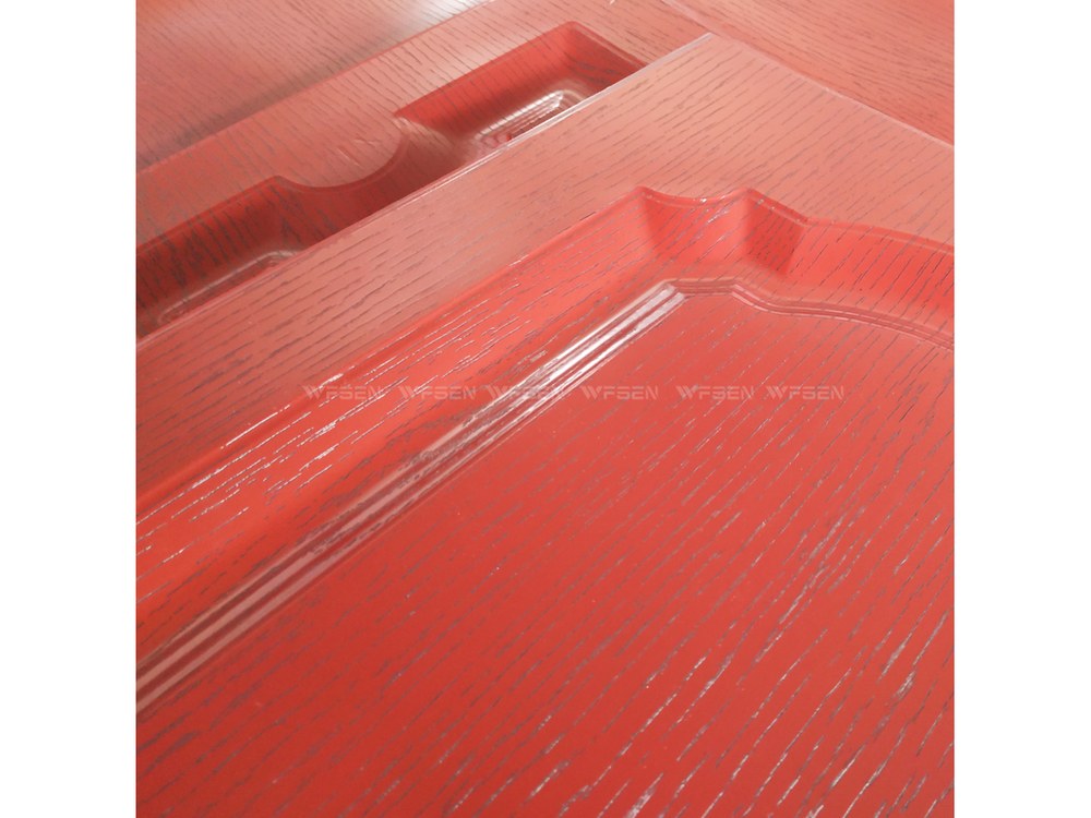 Heated platens and frame of a multi-layer hot press machine for wood