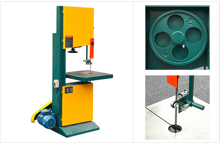 WFSEN vertical woodworking band saw wood log cutting vertical band saw machine